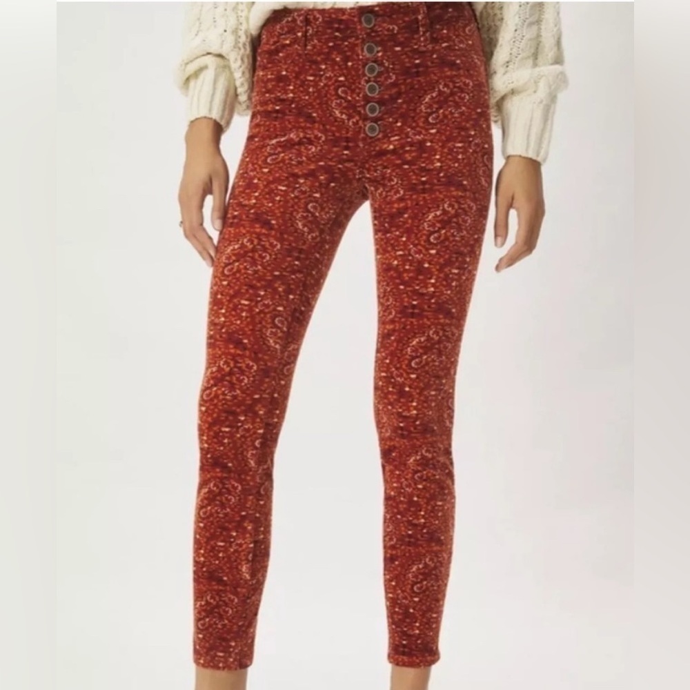 Anthropologie Pilcro High Rise Skinny Corduroy Pants